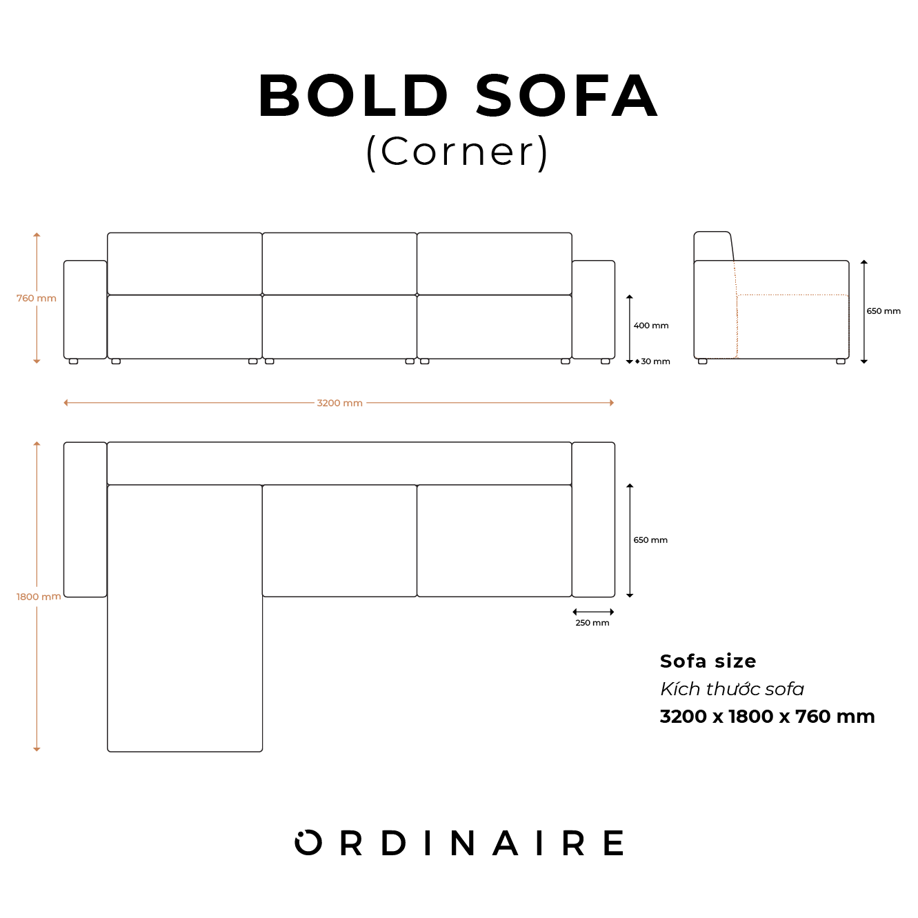 BOLD SOFA (Corner)