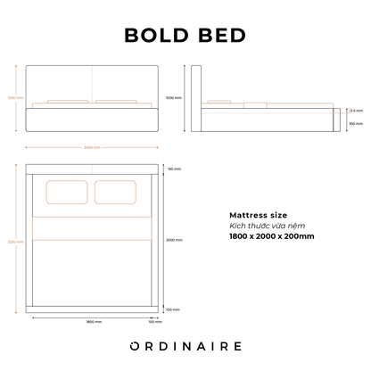 BOLD BED (Leather)