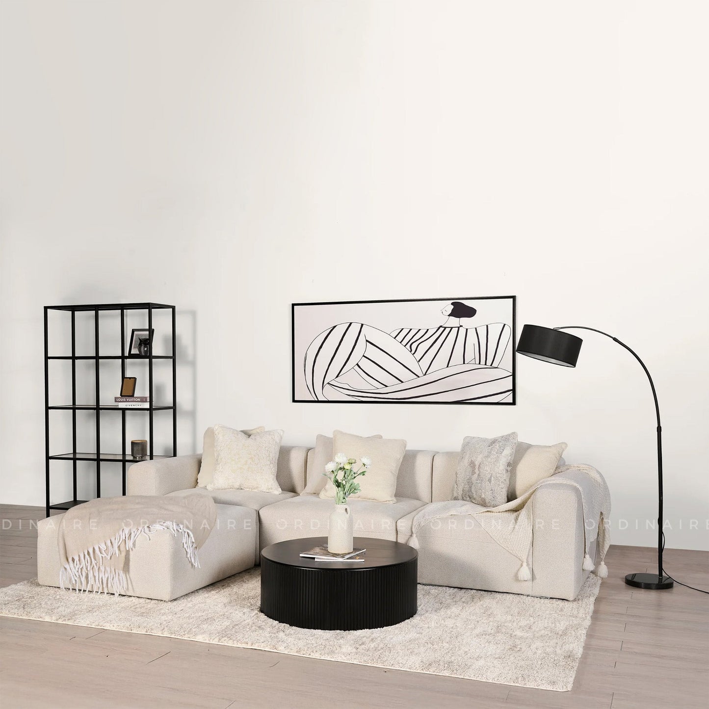 CELINE GRAND SOFA - 4-PIECE SECTIONAL SOFA (Corner L-Shape)
