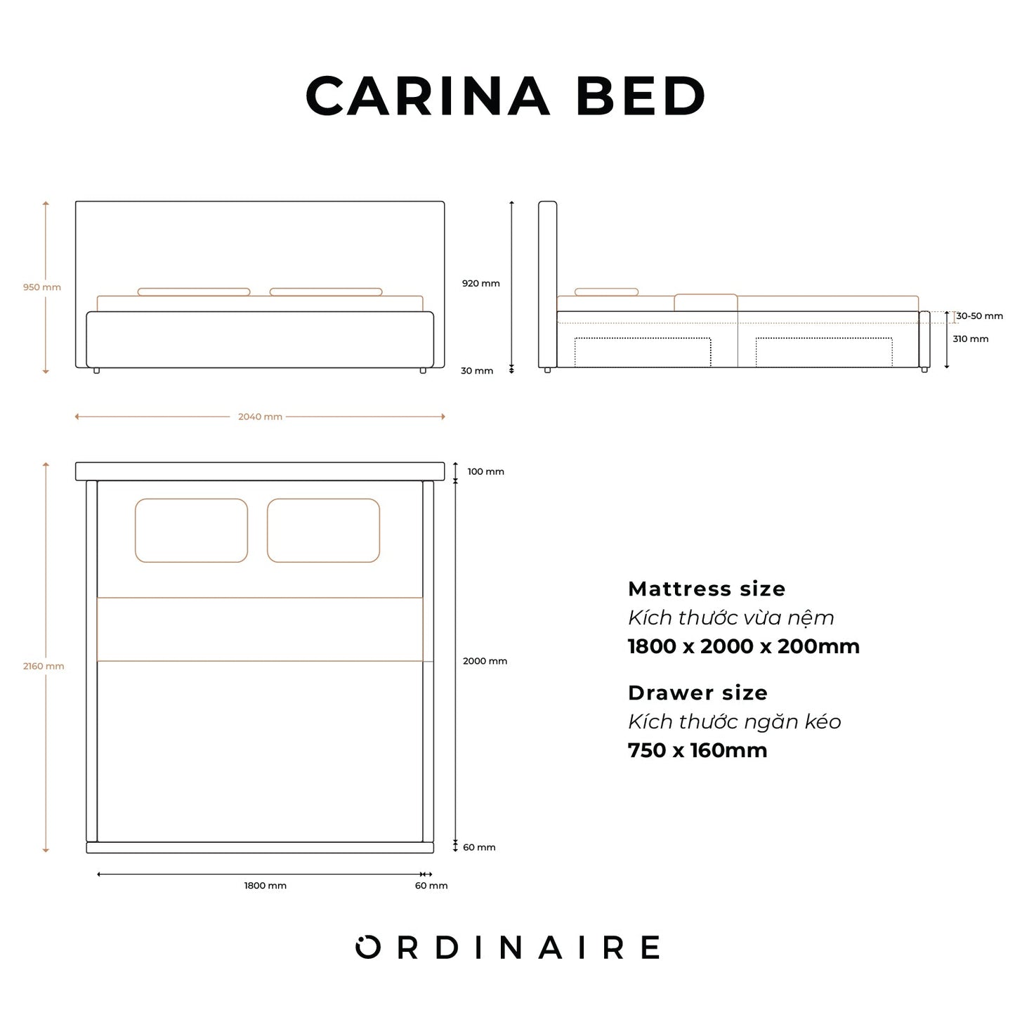 CARINA BED