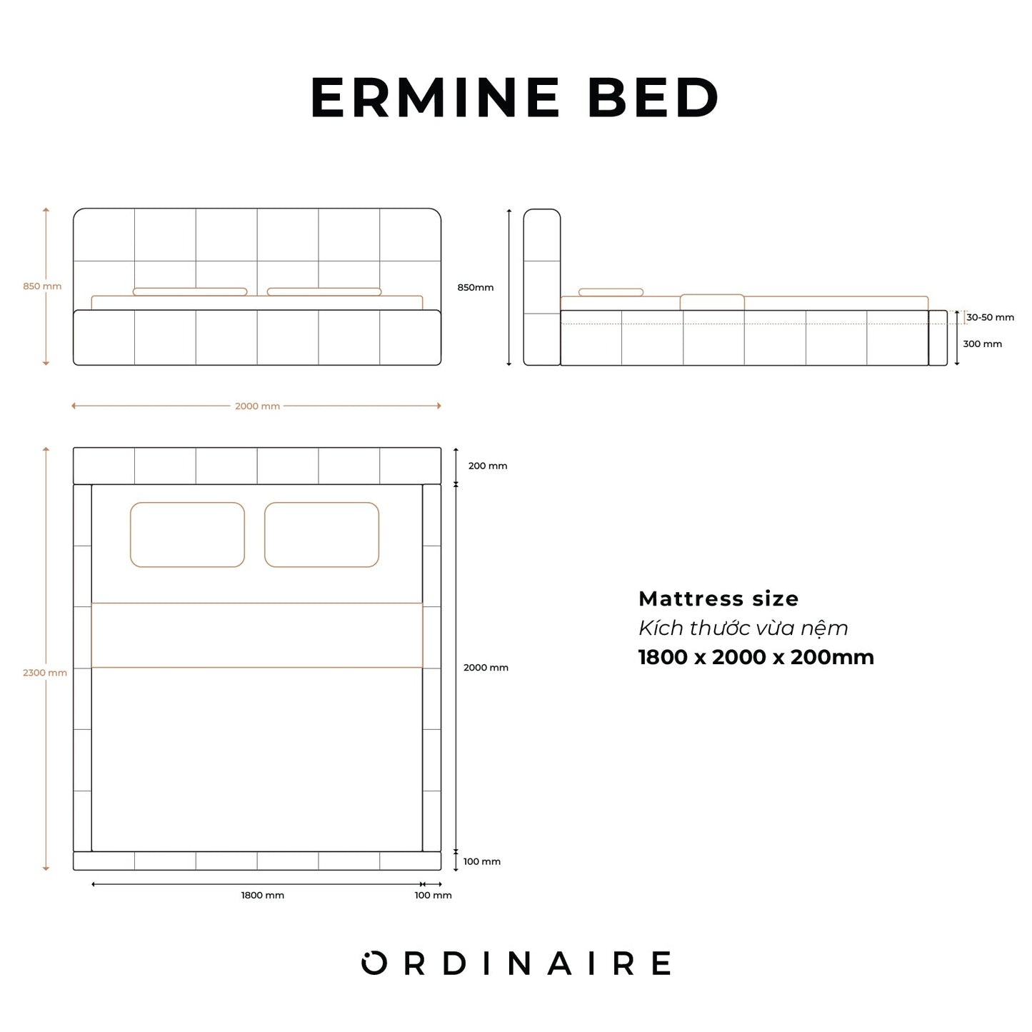 ERMINE BED