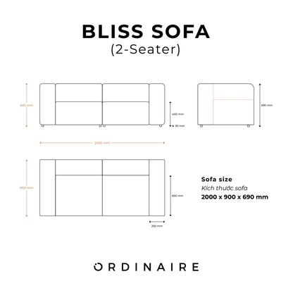 BLISS SOFA (2-Seater)
