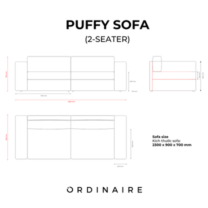 PUFFY SOFA (2-SEATER)