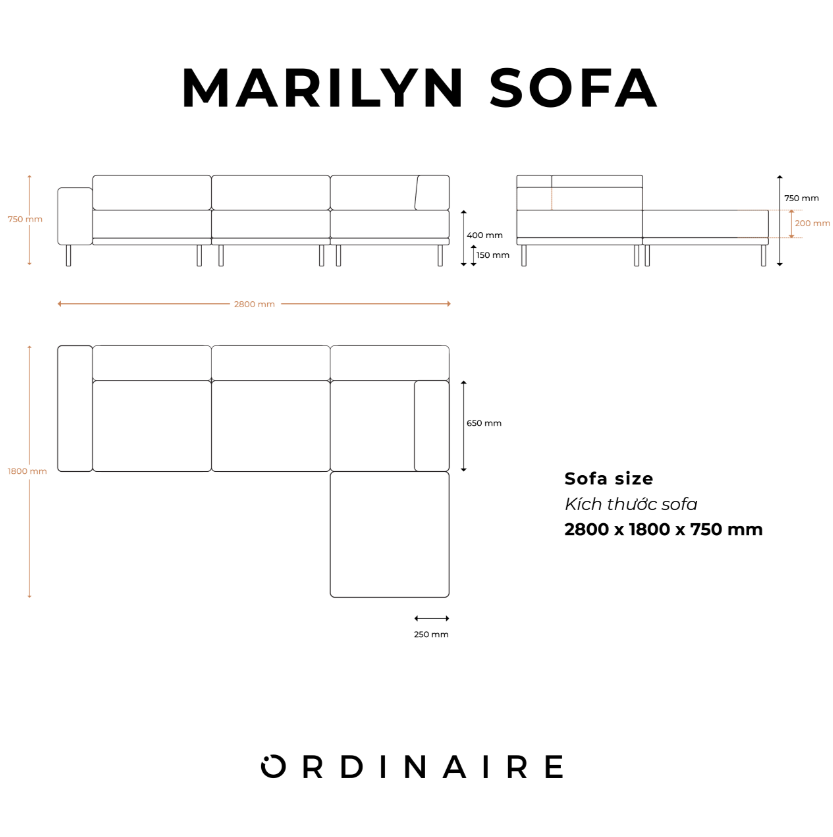MARILYN - LEFT ARM MODULE