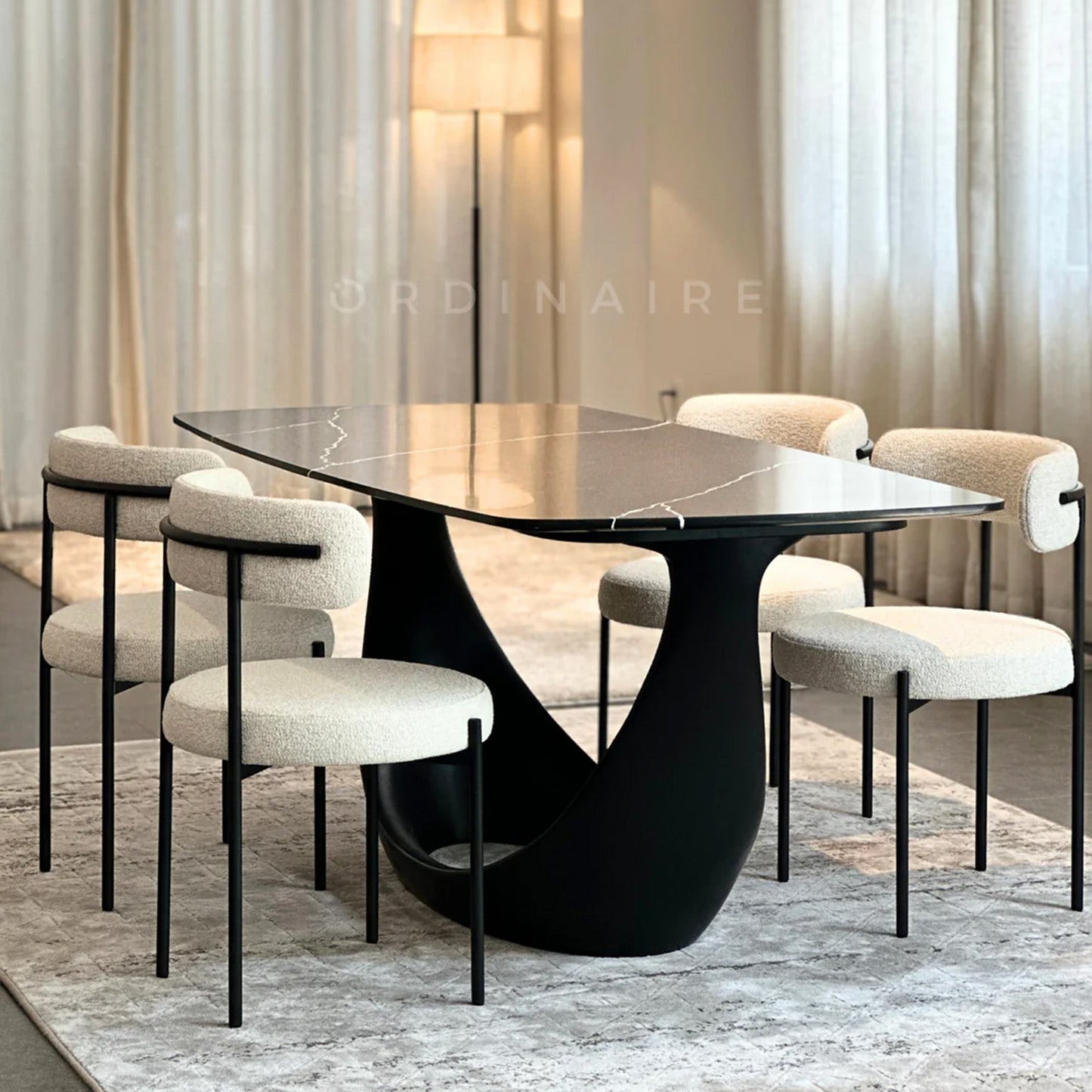 AMANI V DINING TABLE TB-16V - SAMPLE SALE